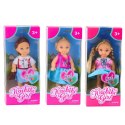 LEAN TOYS Mini Laleczka Kaibibi Długie Włosy Kolorowa Sukienka 12 cm Mix