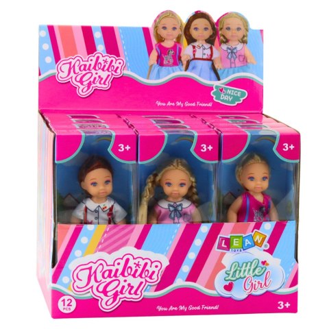 LEAN TOYS Mini Laleczka Kaibibi Długie Włosy Kolorowa Sukienka 12 cm Mix