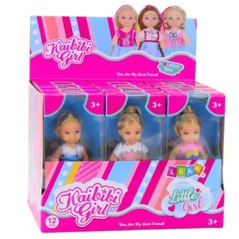 LEAN TOYS Mini Laleczka Kaibibi Kolorowa Sukienka Długie Włosy 12 cm Mix