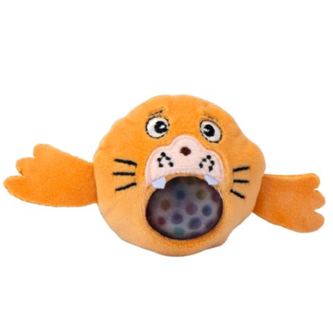LEAN TOYS Pluszak Do Ściskania Ugniatania Gniotek z Kulkami Wodnymi Pingwin Morświn 6 cm