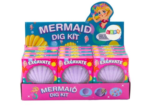 LEAN TOYS Zestaw Archeologiczny Syrenka W Muszelce Dłuto Pędzelek