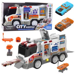 LEAN Toys Ambulans Karetka Miejska Pojazd Medyczny Napęd Światła Dźwięki