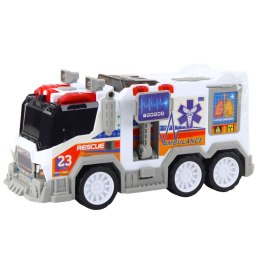 LEAN Toys Ambulans Karetka Miejska Pojazd Medyczny Napęd Światła Dźwięki