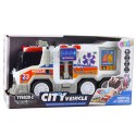 LEAN Toys Ambulans Karetka Miejska Pojazd Medyczny Napęd Światła Dźwięki