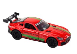 LEAN Toys Auto Sportowe Samochód 1:32 Figurka Spojler Metal Czerwony Dźwięki