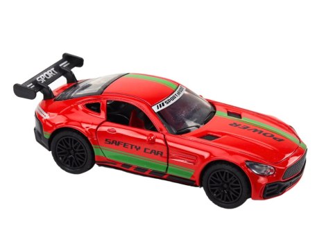 LEAN Toys Auto Sportowe Samochód 1:32 Figurka Spojler Metal Czerwony Dźwięki