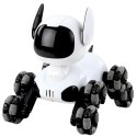 LEAN Toys Robot Pies TOOBY Zdalnie Sterowany RC 360° Światła Dźwięki Biało-Czarny