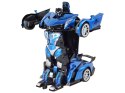LEAN Toys Samochód- Robot Transformacja R/C 1:10 Niebieski Sterowanie Gestami