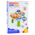 LEAN Toys Stolik Interaktywny Edukacyjny Dla Malucha Światła Dźwięki Kolorowy 6w1