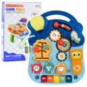 LEAN Toys Stolik Interaktywny Edukacyjny Dla Malucha Światła Dźwięki Pastelowy 6w1