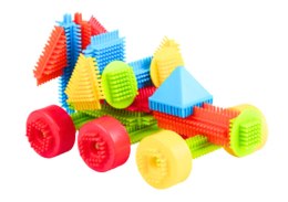 LEAN Toys Zestaw Klocków W Pudełku 200 Elementów Wielokolorowe