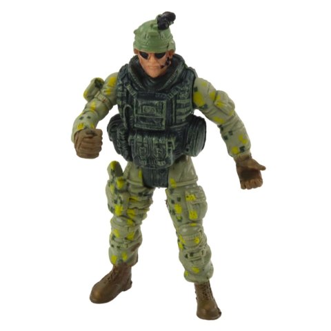 LEAN Toys Zestaw Militarny Helikopter Wojskowy Figurka Żołnierza Broń