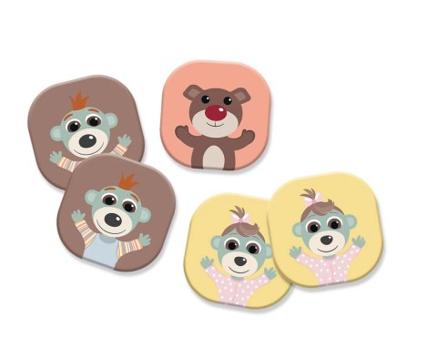 Trefl Gry Gra dla dzieci Memos Bobaski i Miś Trefl 02891