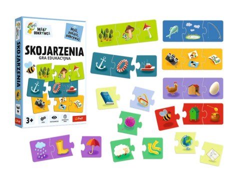 Trefl Gry Gra edukacyjna Skojarzenia Mały Odkrywca Trefl 02808