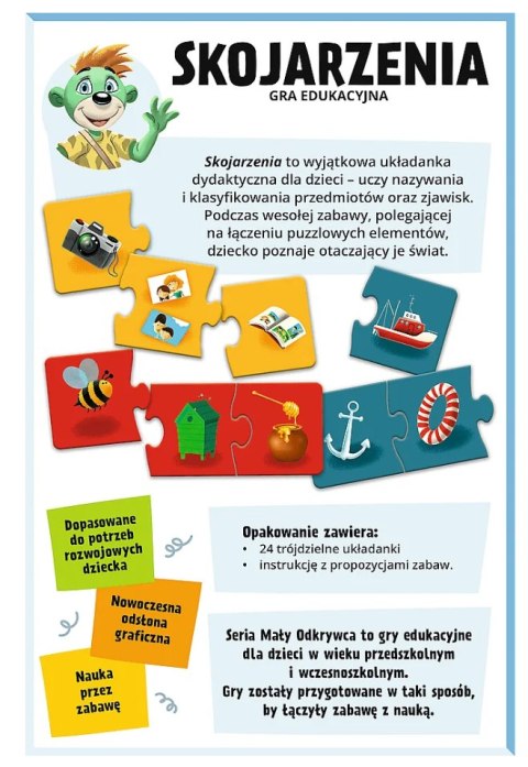 Trefl Gry Gra edukacyjna Skojarzenia Mały Odkrywca Trefl 02808