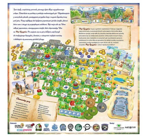 Trefl Gry Gra rodzinna Pięć Szczytów Górskie Wędrówki Trefl 02517