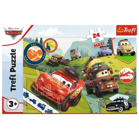 Trefl Puzzle Puzzle - 24 Maxi - Wesołe auta - Disney Cars 3 - Trefl 14352