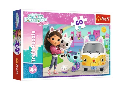 Trefl Puzzle Puzzle - 60 - Gabi i kocie przygody - Koci Domek Gabi Film - Trefl 17415