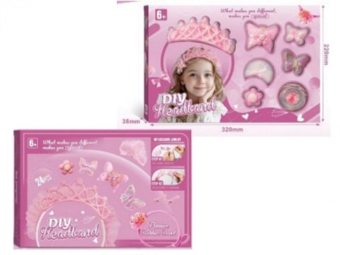 Zestaw do robienia opaski do włosów 24el