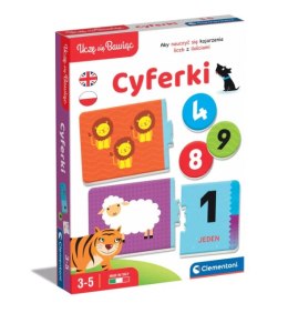 Clementoni Gra edukacyjna Cyferki Matematyka Uczę się Bawiąc Język Polski Angielski Clementoni 50767