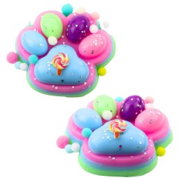 LEAN TOYS Gniotek Kocia Łapka Zabawka Antystresowa Sensoryczna Squishy XXL Niebieska Różowa