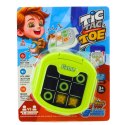 LEAN TOYS Gra Elektroniczna Kółko i Krzyżyk Tic Tac Toe 9 Trybów Zielona