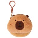 LEAN TOYS Pluszowy Portfelik Kapibara Brelok Dla Dzieci Brązowy