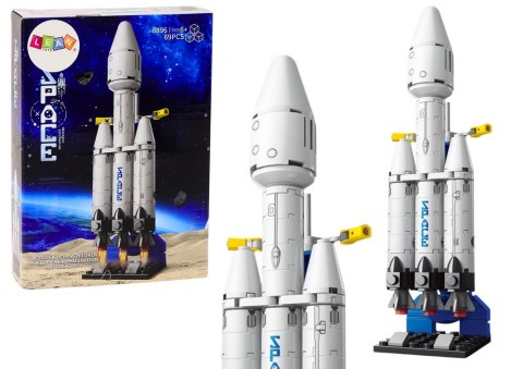 LEAN TOYS Statek Kosmiczny Klocki Konstrukcyjne Kosmos Platforma Kosmiczna 69 ele.