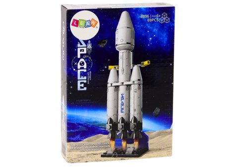 LEAN TOYS Statek Kosmiczny Klocki Konstrukcyjne Kosmos Platforma Kosmiczna 69 ele.