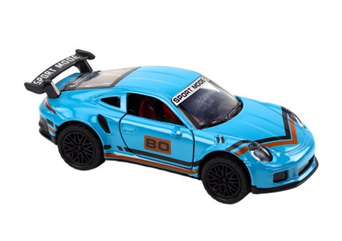LEAN Toys Auto Sportowe Samochód 1:32 Figurka Niebieska Spojler Metal