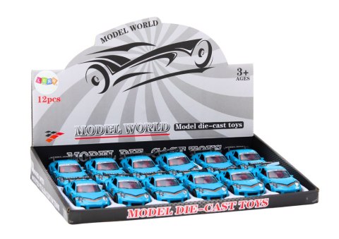 LEAN Toys Auto Sportowe Samochód 1:32 Figurka Niebieska Spojler Metal