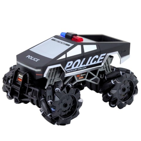 LEAN Toys Auto Terenowe Pick Up Truck Policja Zdalnie Sterowany RC Światła Dym 1:16