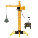 LEAN Toys Dźwig Żuraw Budowlany Zdalnie Sterowany RC Przewodowy Obrót 360° 71 cm