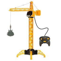 LEAN Toys Dźwig Żuraw Budowlany Zdalnie Sterowany RC Przewodowy Obrót 360° 71 cm