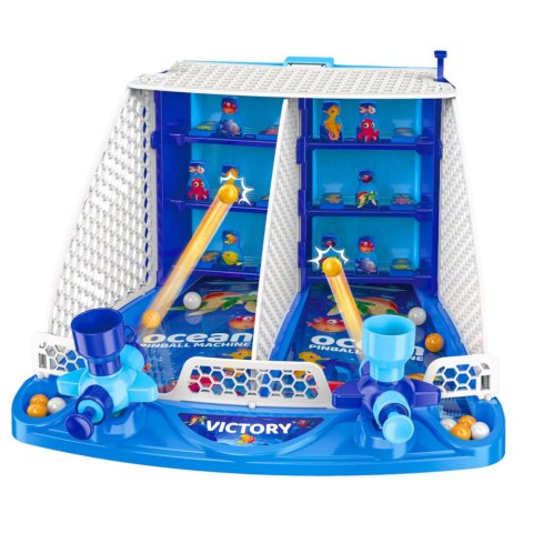 LEAN Toys Gra Zręcznościowa Strzelanie Do Celu Pinball Ocean Rybki
