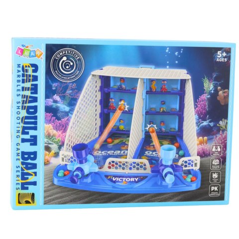LEAN Toys Gra Zręcznościowa Strzelanie Do Celu Pinball Ocean Rybki