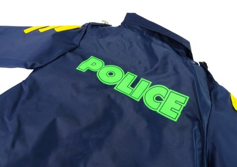 LEAN Toys Strój Przebranie Policjanta Akcesoria Odznaka Karnawał 8 El.