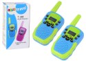 LEAN Toys Walkie Talkie Krótkofalówki Zielono - Niebieski Zasięg 3km Dla Dzieci