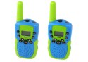 LEAN Toys Walkie Talkie Krótkofalówki Zielono - Niebieski Zasięg 3km Dla Dzieci