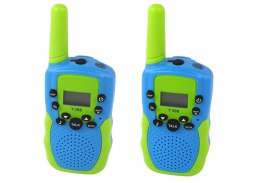 LEAN Toys Walkie Talkie Krótkofalówki Zielono - Niebieski Zasięg 3km Dla Dzieci