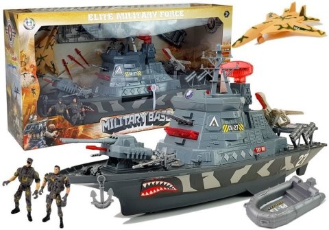 LEAN Toys Wojskowy Statek Baza Militarna Światła i Dźwięki