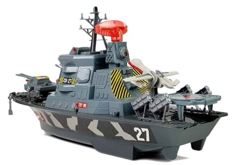 LEAN Toys Wojskowy Statek Baza Militarna Światła i Dźwięki