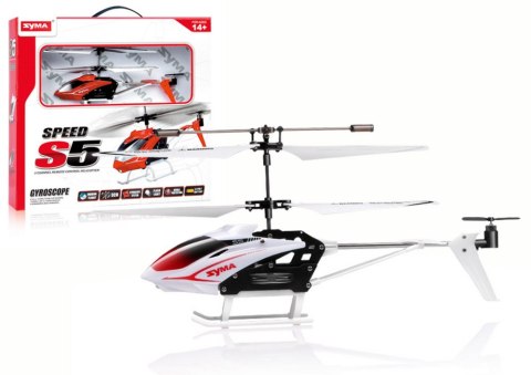 LEAN Toys Zdalnie Sterowany Helikopter S5 SYMA RC Biały