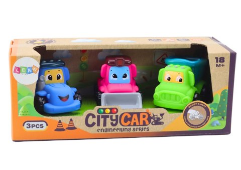 LEAN Toys Zestaw Pojazdów Rolniczych Dla Maluchów Gumowe Miękkie