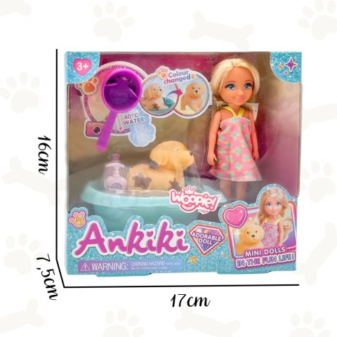 WOOPIE ROYAL Laleczka z Pieskiem Wanną i Akcesoriami Do Pielęgnacji Pupila