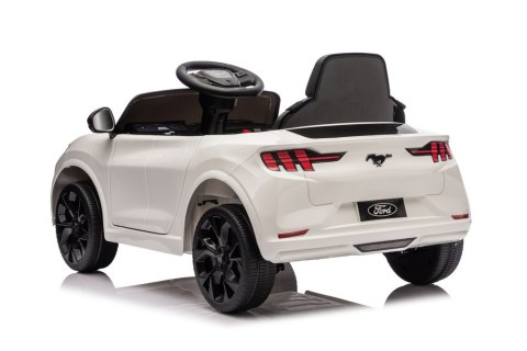 LEAN CARS Auto Na Akumulator Ford Mustang Mach-E Biały 24V