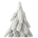 LEAN Choinka Ozdobna Dekoracyjna Sztuczna Na Pniu Pokryta Śniegiem 20 x 9 cm