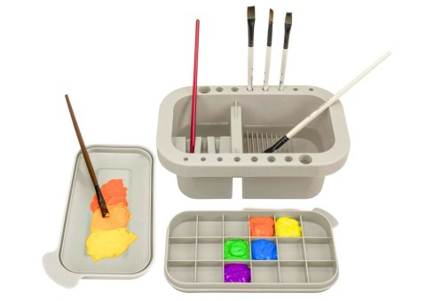 LEAN Myjka Pojemnik Do Mycia Przechowywania Pędzli Organizer