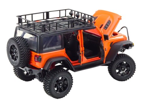 LEAN Toys Auto Terenowe Zdalnie Sterowane RC 2.4G Napęd 4x4 Pomarańczowy