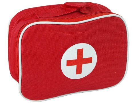 LEAN Toys Drewniany Zestaw Lekarza w Torbie Stetoskop Ciśnieniomierz Młotek Strzykawka